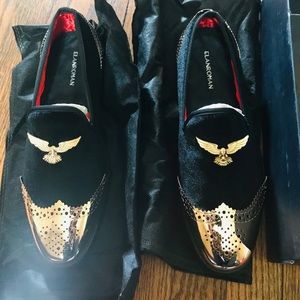 Red bottom Elanroman loafers